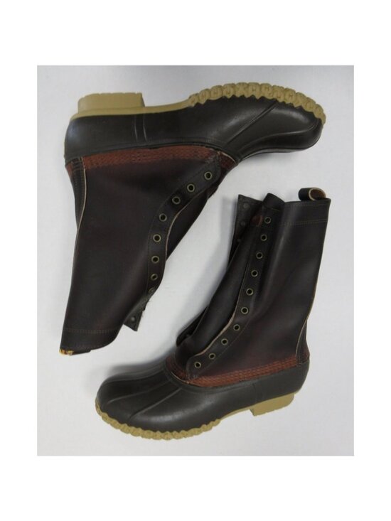 LL Bean Duck Boots 11 D Maine Signature Leather Hunting Shoes  USA main image 16